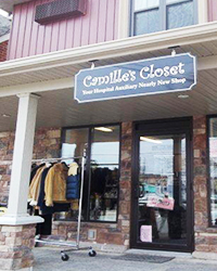 Exterior of Camille's Closet shop